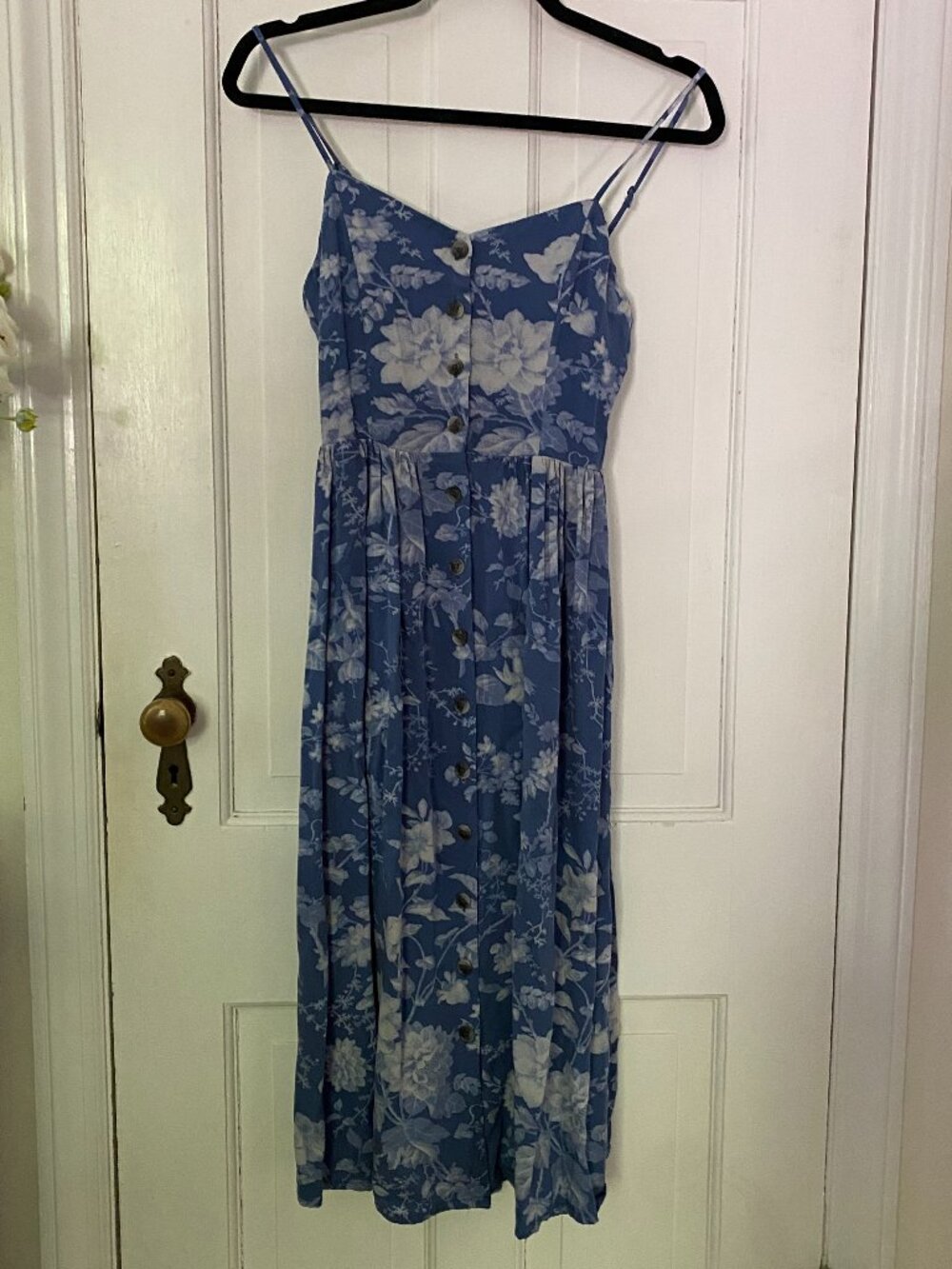 H&M Floral Button Midi Dress